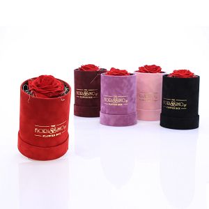 Courier-Forever Roses in Velvet Box!