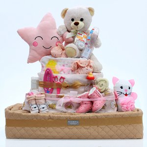 Diaper cake - JUMBO - (αγόρι-κορίτσι)