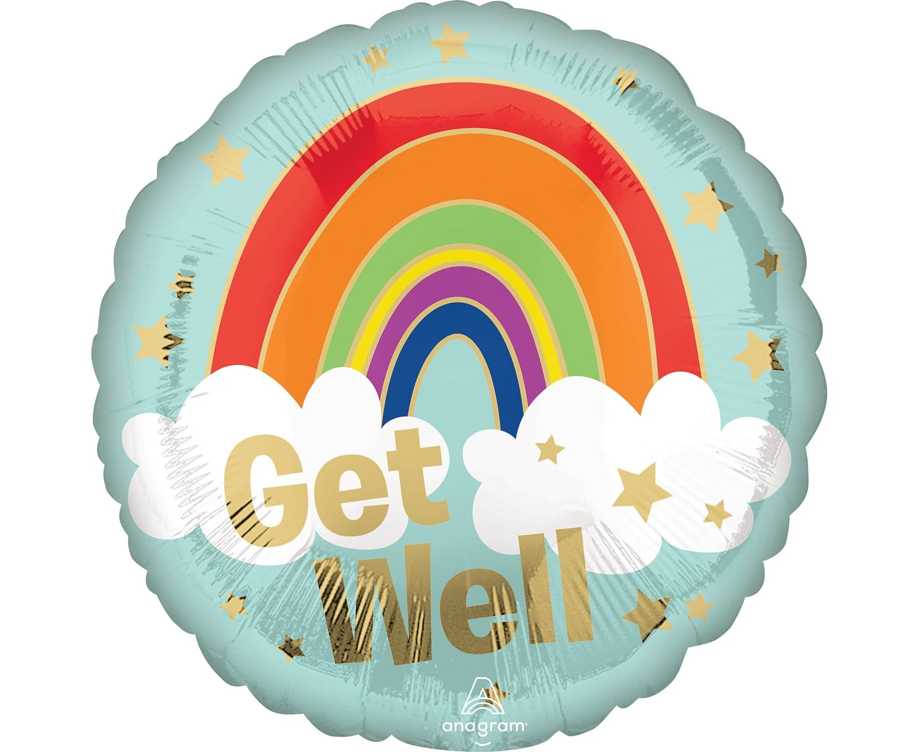 Foil Get well Balloon Rainbow