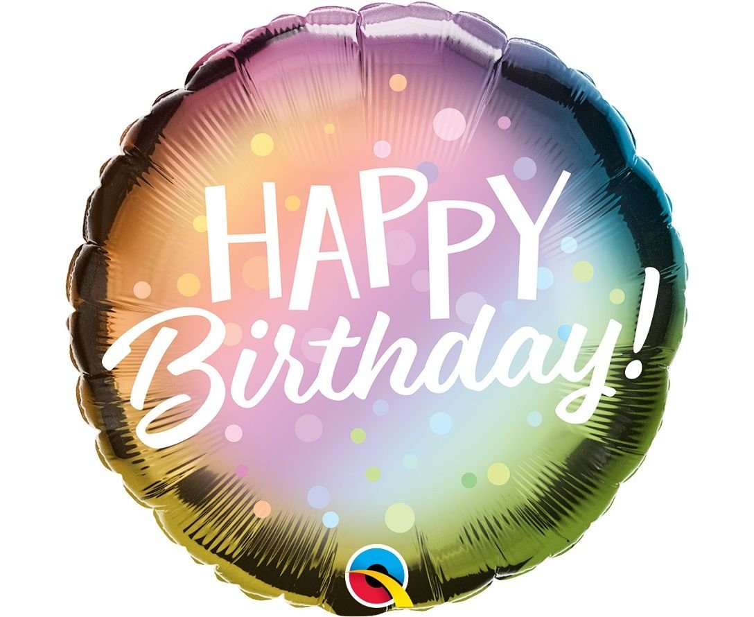 Foil Birthday balloon multicolor
